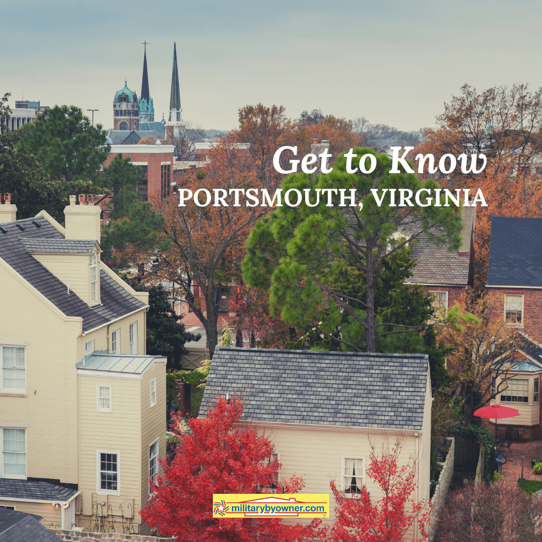 church steeples and house top views Get to Know Portsmouth VA