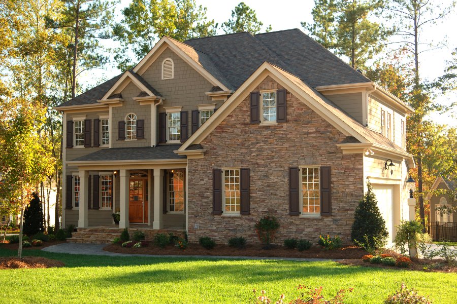 Two story brick home 