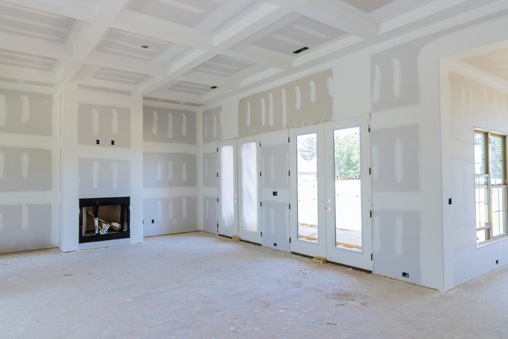 inside of new construction home