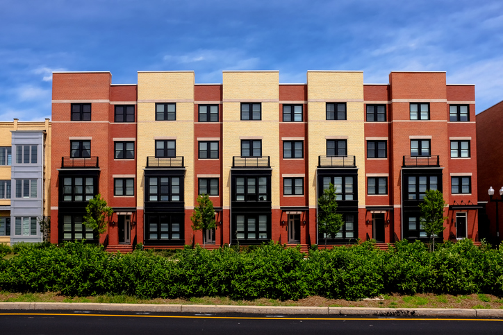 row of apartment buildings in Alexandria VA